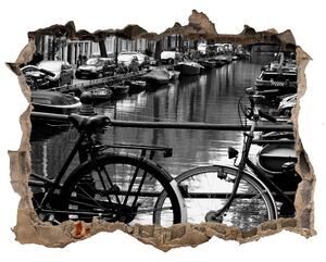 Nálepka fototapeta 3D výhled Amsterdam kolesá