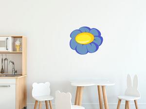Nálepka na stenu pre deti Veľký modrý kvietok Rozmery: 100 x 100 cm
