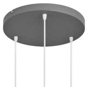 Luster na lanku VOLTA 3xE27/15W/230V pr. 42 cm šedá