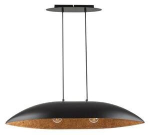 Luster na lanku GONDOLA 2xE27/60W/230V čierna/medená