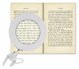 Extol - LED Stmievateľná stolná lampa s lupou LED/8W/5V 2900/4500/7500K biela