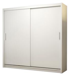Šatníková skriňa s posuvnými dverami 180 cm TANIA 2 - biela
