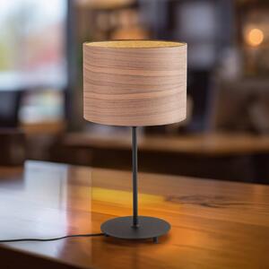 Envostar Dýhová stolová lampa orech Ø 25cm