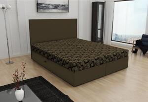 Manželská posteľ THOMAS vrátane matraca, 140x200, Dolaro 33 hnedý/Siena 561