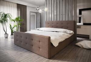 Čalúnená posteľ MILANO 1 + rošt + matrac, 160x200, Cosmic 800