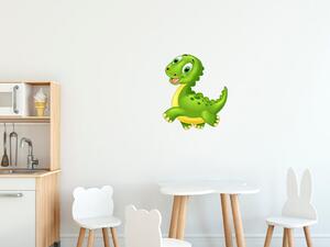 Nálepka na stenu pre deti Bežiaci dinosaurus Rozmery: 100 x 100 cm