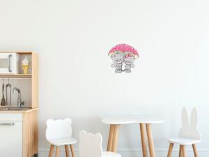 Gario Nálepka na stenu pre deti Mačičky pod dáždnikom Veľkosť: 10 x 10 cm