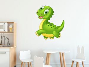 Nálepka na stenu pre deti Bežiaci dinosaurus Veľkosť: 10 x 10 cm