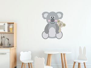 Nálepka na stenu pre deti Veselé koaly Veľkosť: 20 x 20 cm
