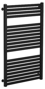 CERANO - Kúpeľňový radiátor Vincenzo - bočné pripojenie - 400W - čierna matná - 970x600 mm