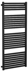 CERANO - Kúpeľňový radiátor Vincenzo - bočné pripojenie - 600W - čierna matná - 1330x600 mm