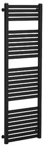 CERANO - Kúpeľňový radiátor Vincenzo - bočné pripojenie - 500W - čierna matná - 1330x450 mm