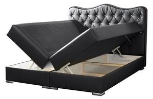 Čalúnená posteľ SULTAN + topper, 200x200, madryt 128