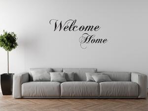 Nálepka na stenu Welcome Home Farba: Krémová, Rozmery: 100 x 50 cm