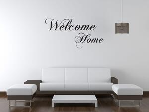 Nálepka na stenu Welcome Home Farba: Krémová, Rozmery: 100 x 50 cm