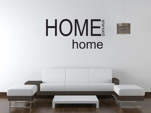 Nálepka na stenu Home sweet home Farba: Biela, Rozmery: 100 x 50 cm