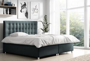 Čalúnená posteľ BELLA + topper, 140x200, madryt 1100