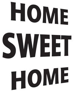 Nálepka na stenu Home sweet home Farba: Levanduľová, Veľkosť: 50 x 50 cm