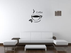 Nálepka na stenu Coffee Farba: Hnedá, Veľkosť: 50 x 50 cm