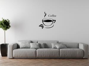 Nálepka na stenu Coffee Farba: Hnedá, Veľkosť: 50 x 50 cm