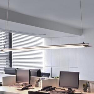 Závesné svetlo LED Arcchio Vinca, 120 cm, 3 450 lm, 4 000 K, Hliník / sivá / zinok, Pracovňa / Kancelária, Plast, Moderný, Závesné svietidlo