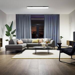 Philips Hue Aurelle LED panel hranatý, 120 x 30 cm, Biela / opálová, Obývacia izba / jedáleň, kov, Moderný, Stropné svetlo