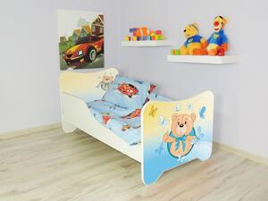 Detská posteľ s obrázkom 160x80 - Medvedík (Detská postel Medvídek 160x80 bez úložného priestoru)