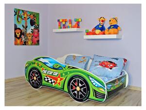 Detská posteľ Racing zelený 140x70 (Detská posteľ Racing zelený 140x70 bez úložného priestoru)