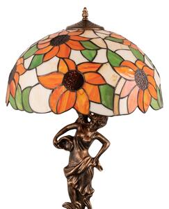 Brilagi - Tiffany vitrážová stolná lampa SUNFLOWER 1xE27/60W/230V