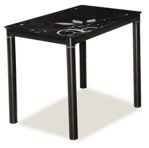 Jedálenský stôl DOM, 75x60x80, čierna