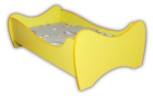 Detská posteľ MIDI 140x70 žltá