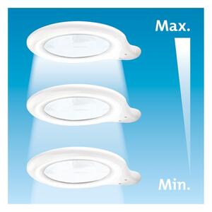Extol - LED stmievateľná stolná lampa s lupou LED/10W/230V biela