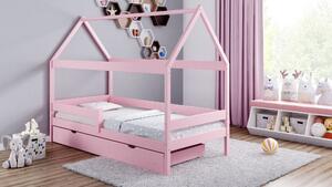 Detská posteľ Domček 180x80 s úložným priestorom (Možnosť výberu z 9 farebných variantov)