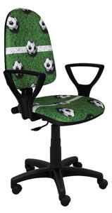 Detská stolička Bred futbal zelená