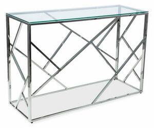 Konzolový stolík KAPPA 3, 78x40x120, sklo/chrom