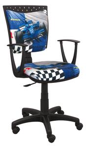 Detská stolička Speed formula modrá