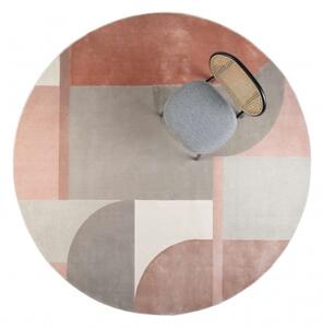 ZUIVER HILTON PINK koberec 240 x 240 cm