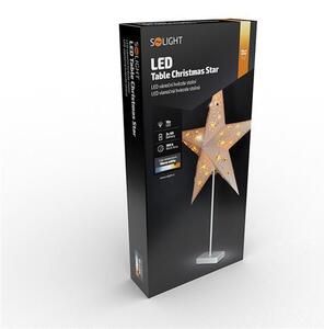 SOLIGHT LED vianočná hviezda stolná, 10x LED, 3x AA