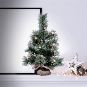 SOLIGHT LED vianočný stromček, 3x batéria AA, IP44, časovač