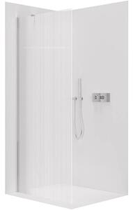 CERANO - Sprchová zástena Walk-in Onyx YL/P - 8 mm - chróm, ryhované sklo - 50x200 cm