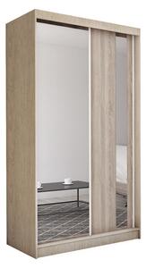 Skriňa s posuvnými dverami a zrkadlom GRACJA, 150x216x61, sonoma
