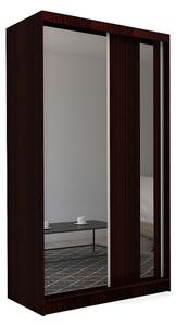 Skriňa s posuvnými dverami a zrkadlom GRACJA, 150x216x61, wenge