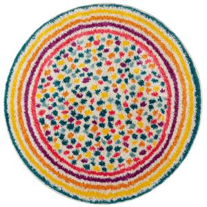 Flair Rugs Kusový koberec Menara Rainbow Spot Multi kruh - 100x100 (priemer) kruh cm