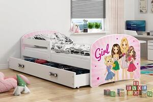 Detská posteľ Luki girl 160x80 s úložným priestorom (3 barevné provedení)