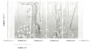Sivá vliesová fototapeta, Listy, stromy,, DG3MOE1012, Wall Designs III, Khroma by Masureel