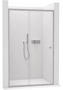 CERANO - Sprchové posuvné dvere Varone POINT Ľ/P - 6 mm - chróm, transparentné sklo - 90x195 cm