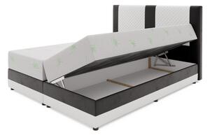 Čalúnená posteľ PIERROT + topper, 180x200, D8 / D511