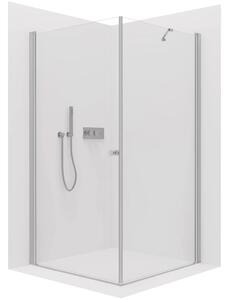 CERANO - Sprchovací kút Antelo L/P - 6 mm - chróm, transparentné sklo - 70x30x190 cm - otočný