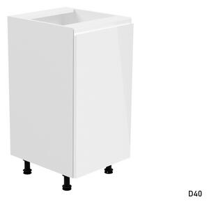Kuchynská skrinka dolná ASPEN D40, 40x82x47, biela lesk, pravá