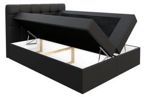 Boxspringová manželská posteľ 120x200 CLARA - svetlá šedá + topper ZDARMA